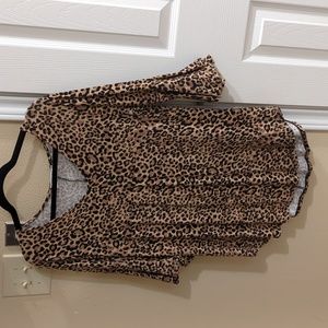Leopard print top